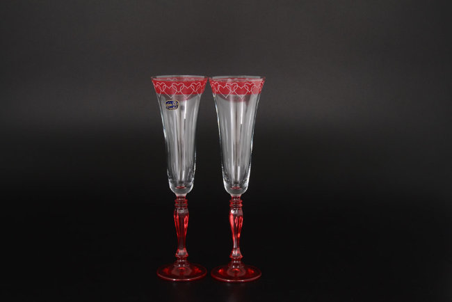Свадебные бокалы для шампанского 180 мл Кристалекс (2 шт)