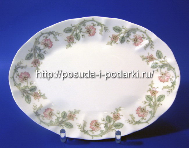 Блюдо овальное глубокое Магнолия Персия 23 см