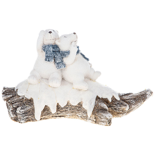 ФИГУРКА БЕЛЫЕ МЕДВЕДИ 45,5*18*27 СМ. (КОР=4ШТ.)