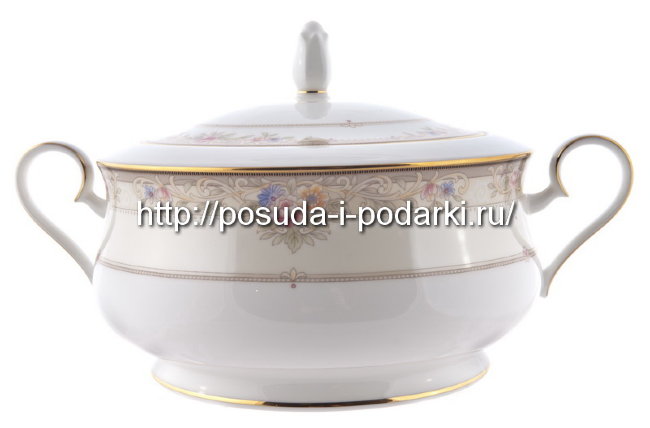 Блюдо для второго с крышкой Итальянская роза Блюдо для второго с крышкой Итальянская роза