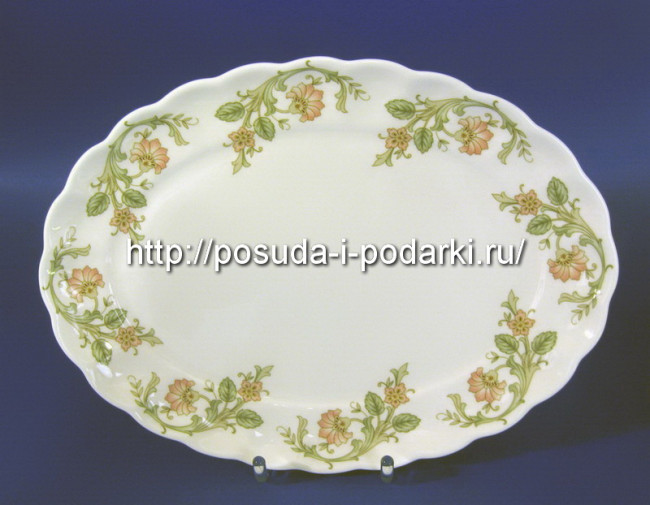 Блюдо овальное Магнолия Персия 28 см