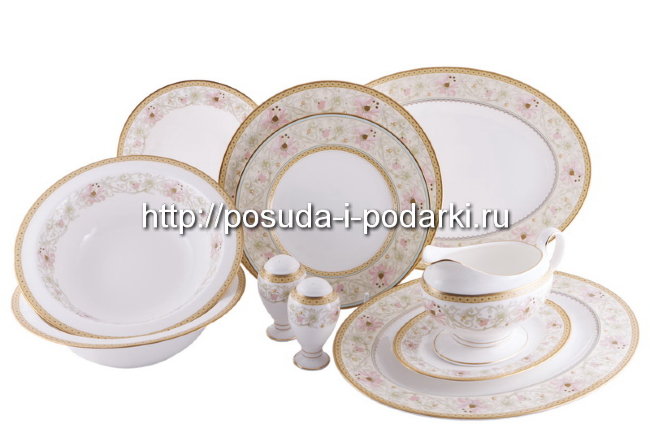 Сервиз столовый на 6 персон 26 пр.  Цветущее великолепие