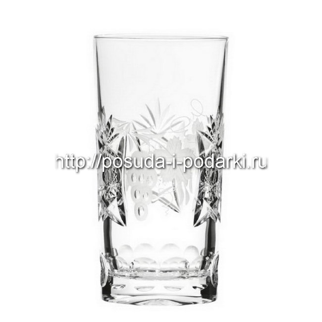 Набор 6 стаканов для воды Виноград прозрачные