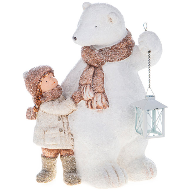 ФИГУРКА 29*22*38 СМ. СЕРИЯ ДЕТИШКИ В СНЕГУ (КОР=3ШТ.)