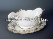 Соусник с подставкой 0,45л Санни Гарден (золотая лента)