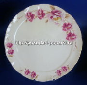 Блюдо круглое 32 см Розис (золотая лента)