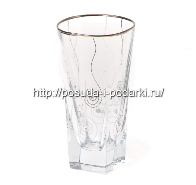 Набор 6 стаканов для воды 380 мл Фюжн Диско, h-16 см