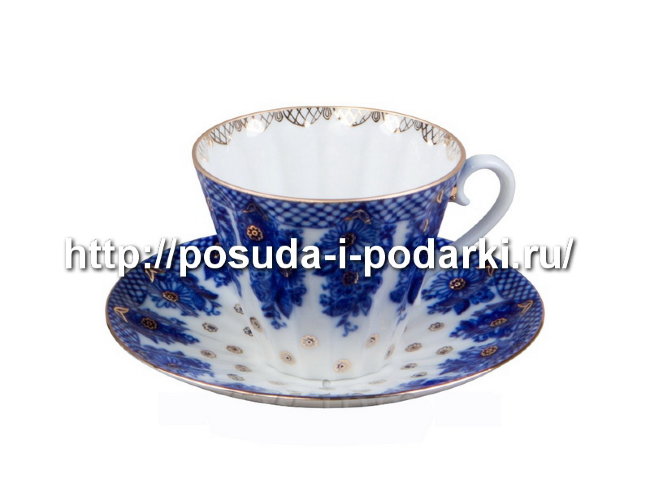 Чашка с блюдцем чайная Лучистая 235 мл Корзиночка ТЛ1