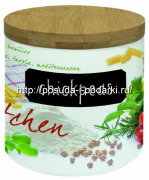 Банка для сыпучих 0,25л Средиземноморье d-9, h-9 см