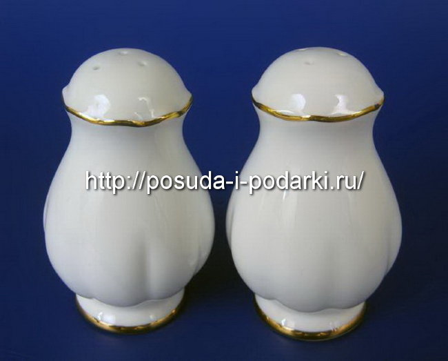 Набор для специй Магнолия белая (золотая лента) 2 пр  