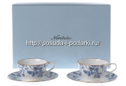 Набор 2 чашки с блюдцами Синий Сорренто