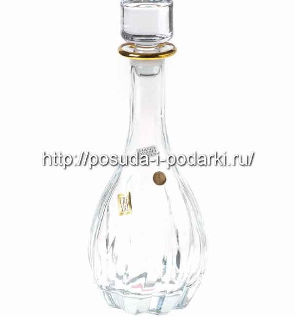 Графин 0,9 л отводка золото, h-33 см