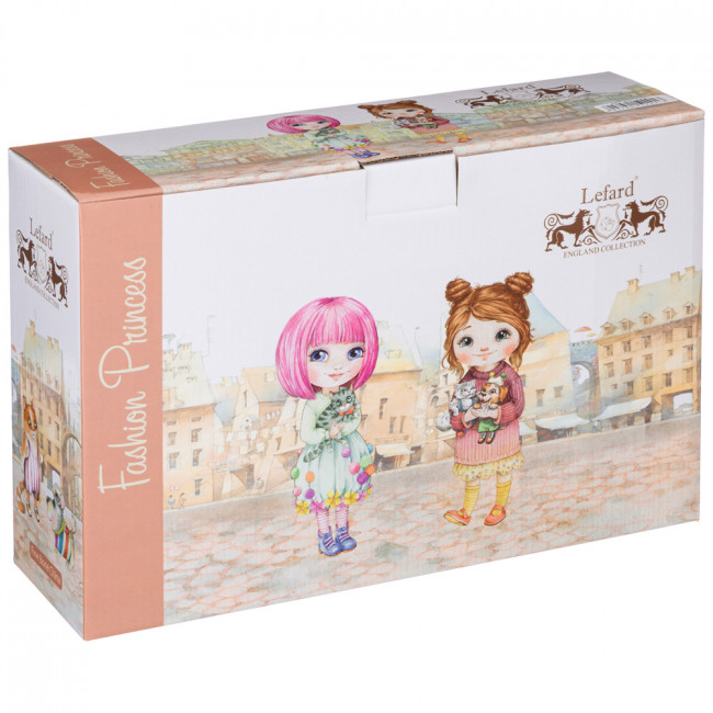 НАБОР ПОСУДЫ ОБЕДЕННЫЙ LEFARD FASHION PRINCESS 3 ПР. (КОР=12НАБ.)