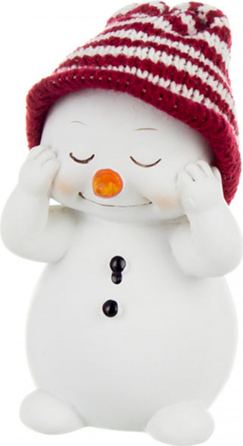 ФИГУРКА СНЕГОВИК 7,5*7*11 СМ (КОР=48ШТ.)