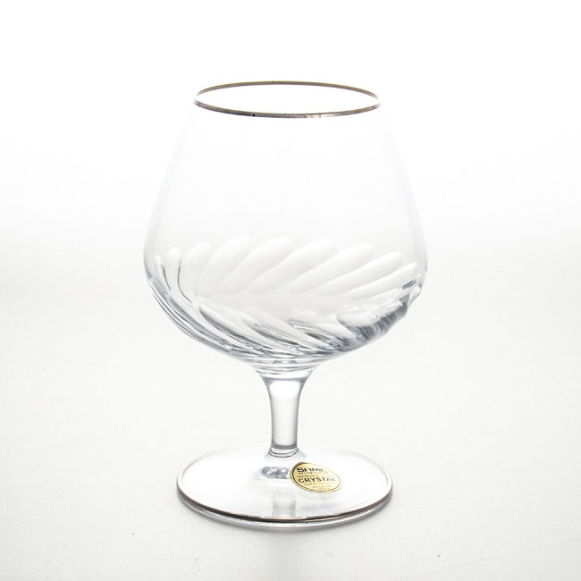 Бокалы для коньяка (Набор 6 бокалов) Палермо платина 300 мл