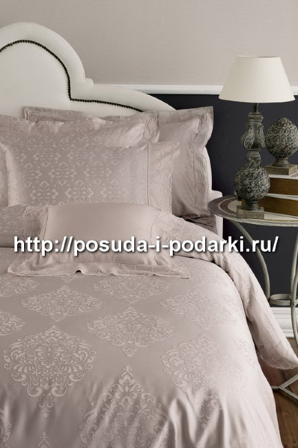 КПБ VALERON/SATIN JACQUARD/2 сп., GLOSSARY, светло-серый