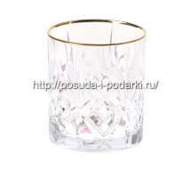 Набор стаканов для виски 280 мл Мерлин с золотом