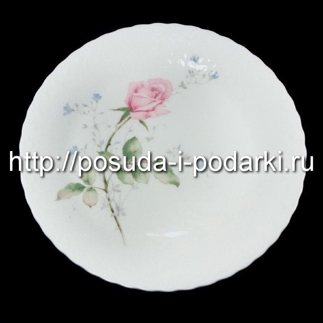 Набор 6 подстановочных тарелок 27см "Апрельская роза"