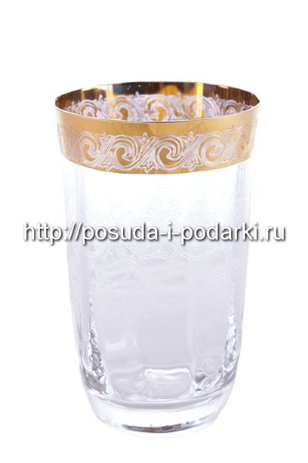 Набор 6 стаканов для воды 280 мл Аллегро декор Сан Марко h-12 см