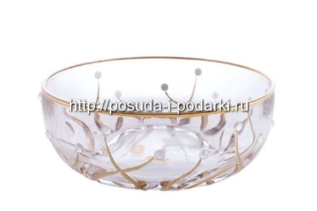 Салатник Зара с кристаллами d-21 см