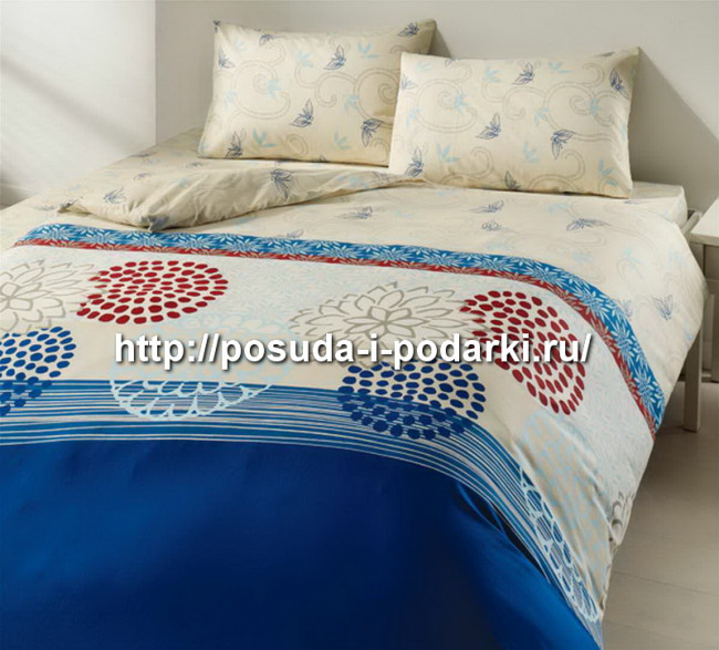 Постельное белье КПБ ТАС/RANFORCE EVERYDAY/RUS/2-х спальное EMMA, голубой