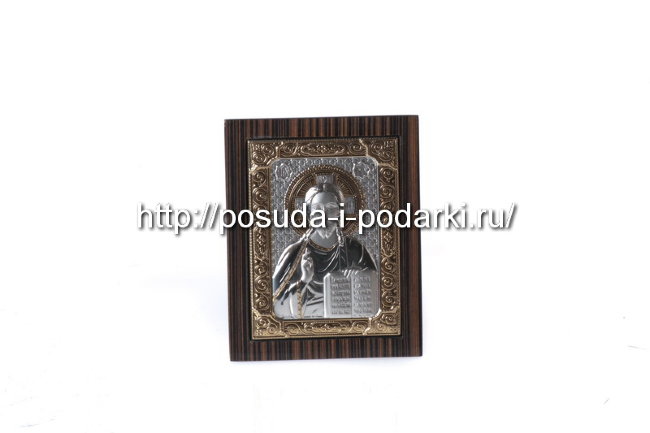 Панно Иисус в дер. раме 11,1*13,6 см