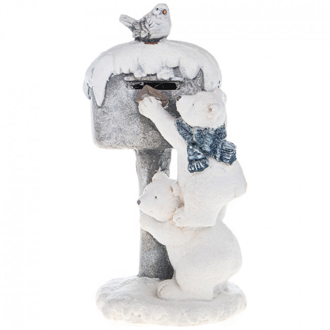 ФИГУРКА БЕЛЫЕ МЕДВЕДИ 29*24,5*53 СМ. С LED-ПОДСВЕТКОЙ (КОР=2ШТ.)