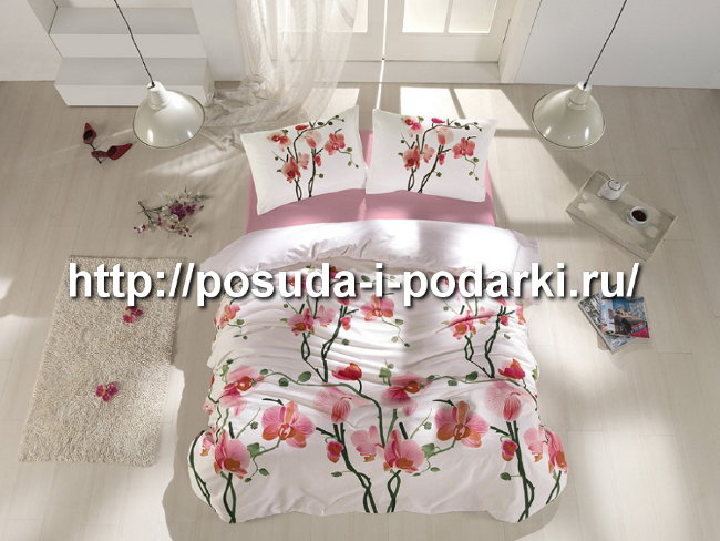 Постельное белье (Комплект постельного белья) "CREAFORCE" 2-х спальное 50х70*2шт BLOOM