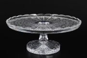 Тортница хрустальная на ножке 30 см Glasspo