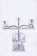 Канделябр на 3 свечи h-33 см