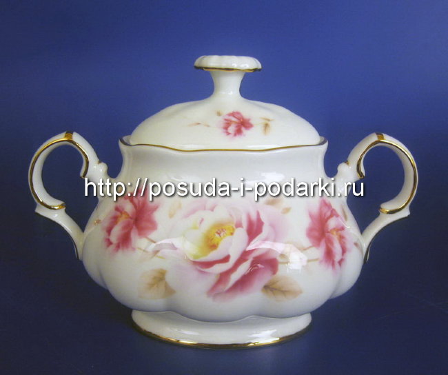 Сахарница 0,4 л Розис Империал (золотая лента)