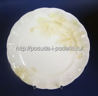 Тарелки мелкие (набор 6 тарелок) Магнолия Крем 18 см