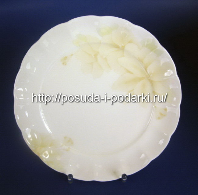 Тарелки мелкие (набор 6 тарелок) Магнолия Крем 18 см