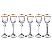 Рюмки для ликера (Набор 6 рюмок) Флоренция 60 мл, отводка золото