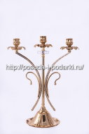 Канделябр на 3 свечи h-38 см