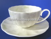 Чашка чайная с блюдцем Магнолия Грэй 370 мл