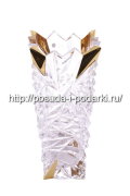 Хрустальная ваза для цветов d-14, h-30 см
