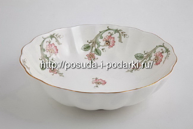 Салатник Магнолия Персия (золотая лента) 23,5 см