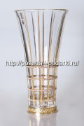 Хрустальная ваза для цветов. Ваза для цветов "Стелла" с кристаллами Сваровски h-32 см