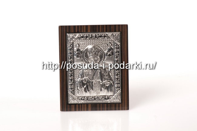 Панно Николай Чудотворец  в дер. раме 11,1*13,6 см
