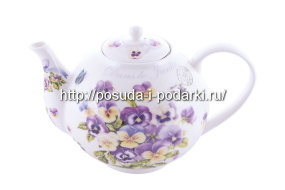 Чайник заварочный Романтичные фиалки 1л