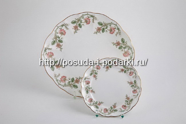 Набор для торта на 6 персон Магнолия Персия Классик (золотая лента) 7 предметов 