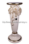Колонна интерьерная керамическая Виноград беж с кристаллами Сваровски d-29, h-79 см CERAMICHE STELLA