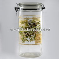 Банка для сыпучих продуктов 1,8 л Оливки