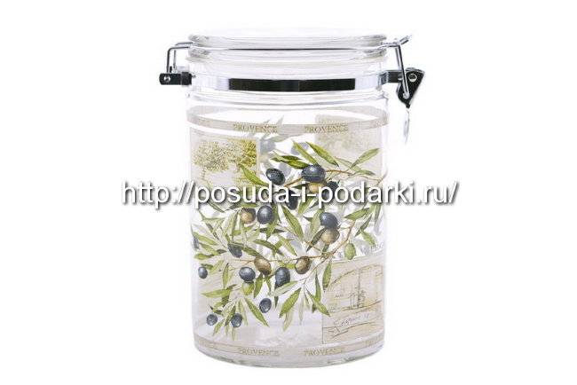 Банка для сыпучих продуктов 1,2 л Оливки