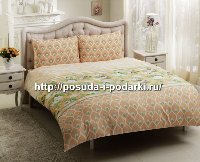Постельное белье КПБ ТАС/SATIN EVERYDAY/RUS/1,5 сп DONNA, желтый