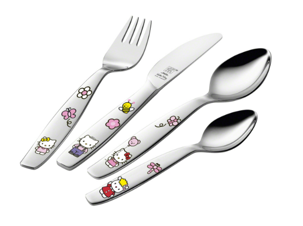 Набор детских столовых приборов "Hello Kitty" 4 пр.