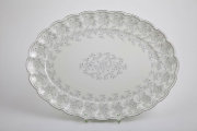 Блюдо овальное Джулия ГРЭЙ (платиновая лента) 24 см