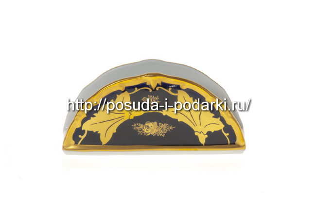 Салфетница 17 см Катарина Синий кленовый лист