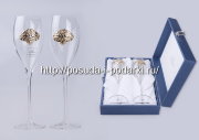 Набор 2 бокала для шампанского "Свадебный"